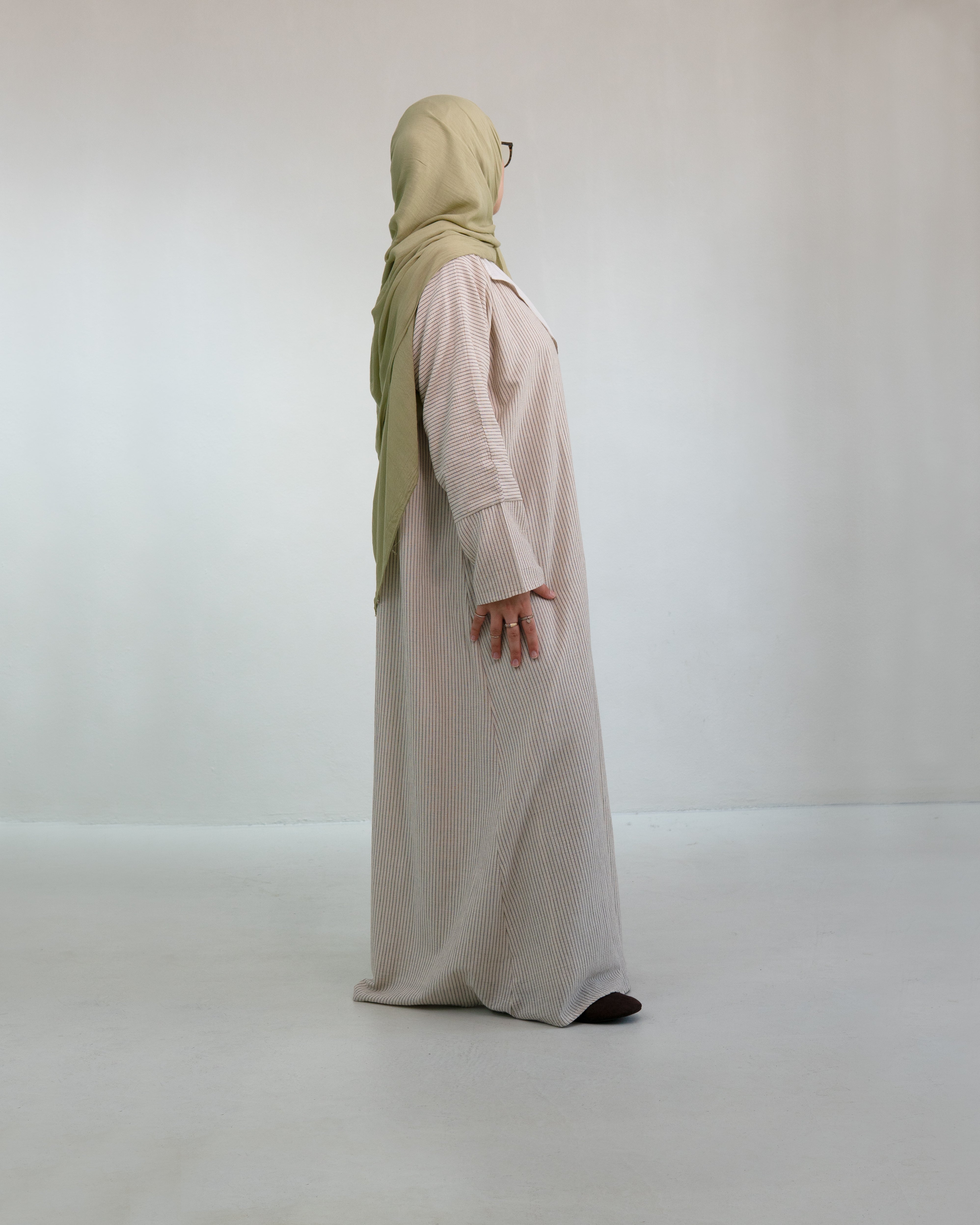 The Pinstripe Abaya